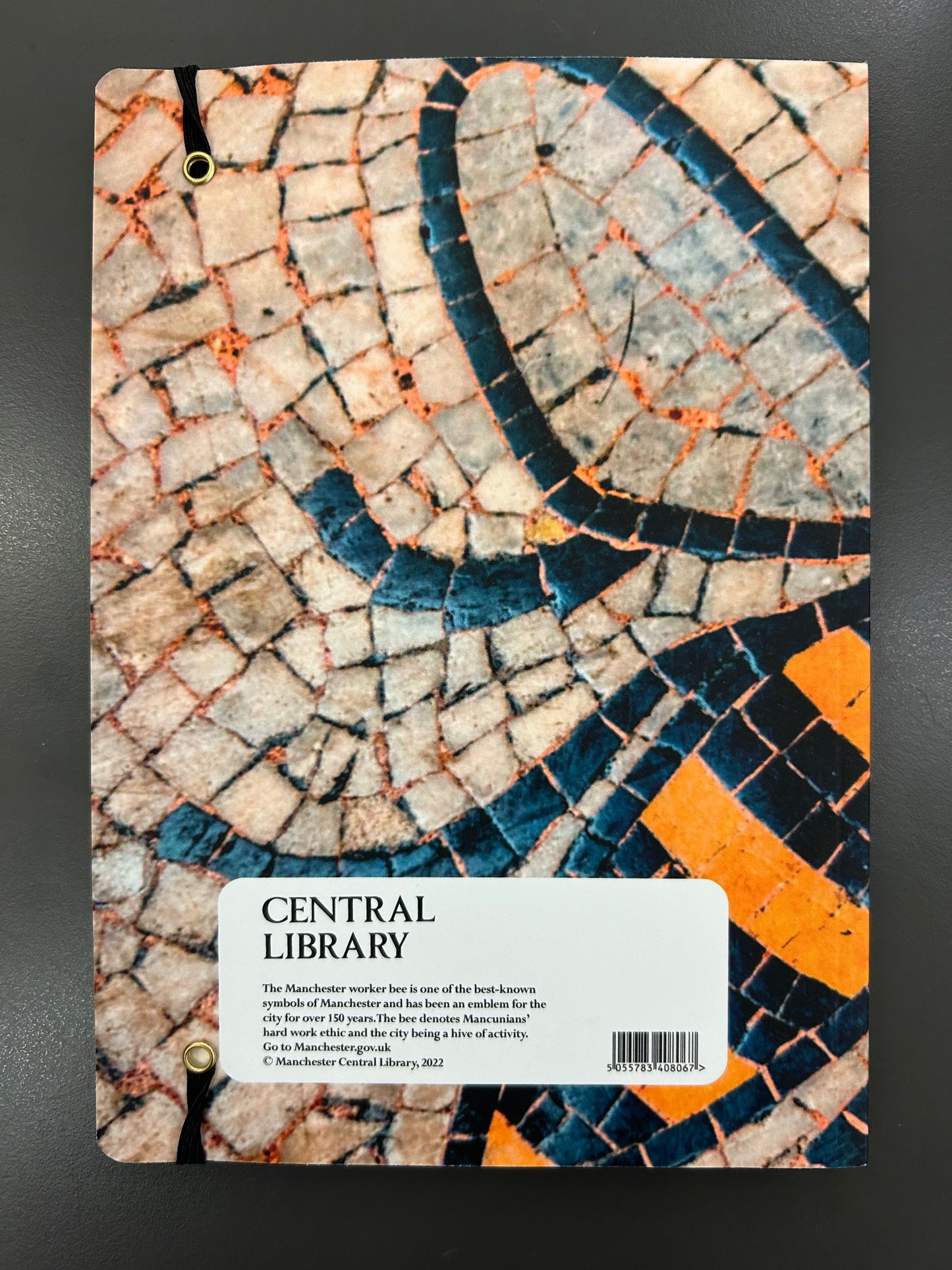 A5 Bee Mosaic Elasticated Notebook