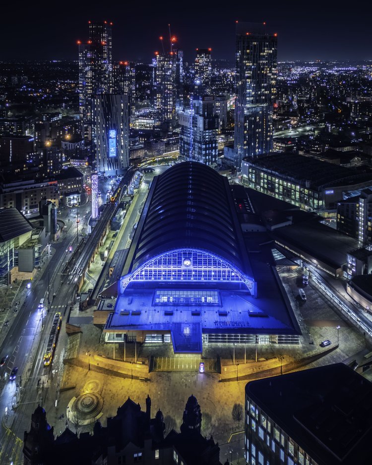 Manchester Central - Andy Mallins postcard