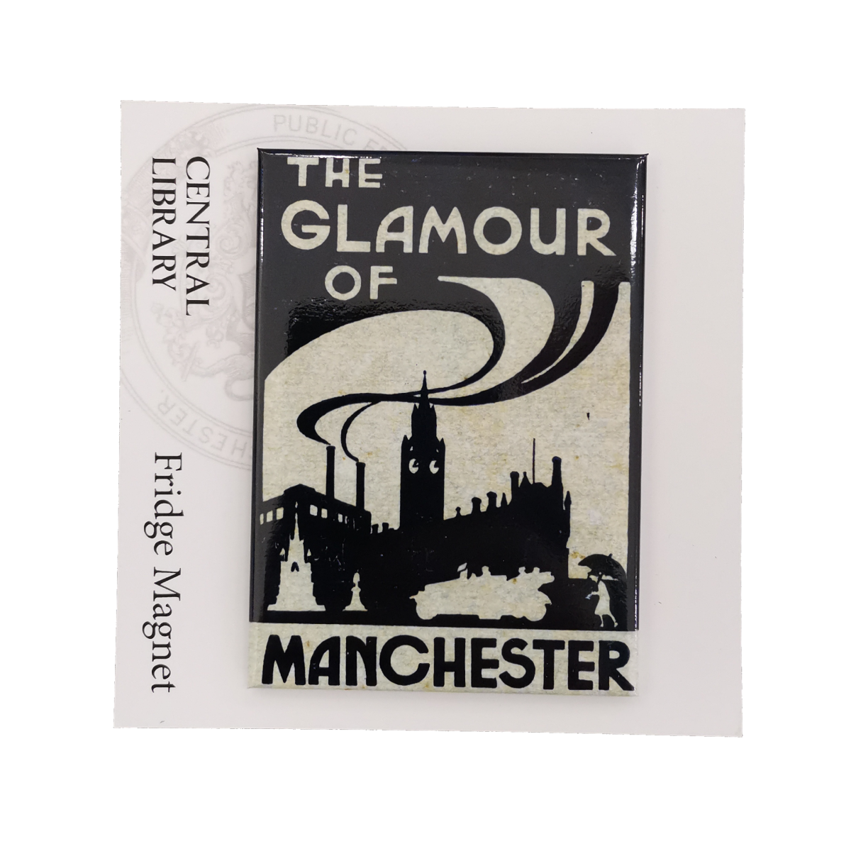 The Glamour of Manchester Central Library Fridge Magnet .