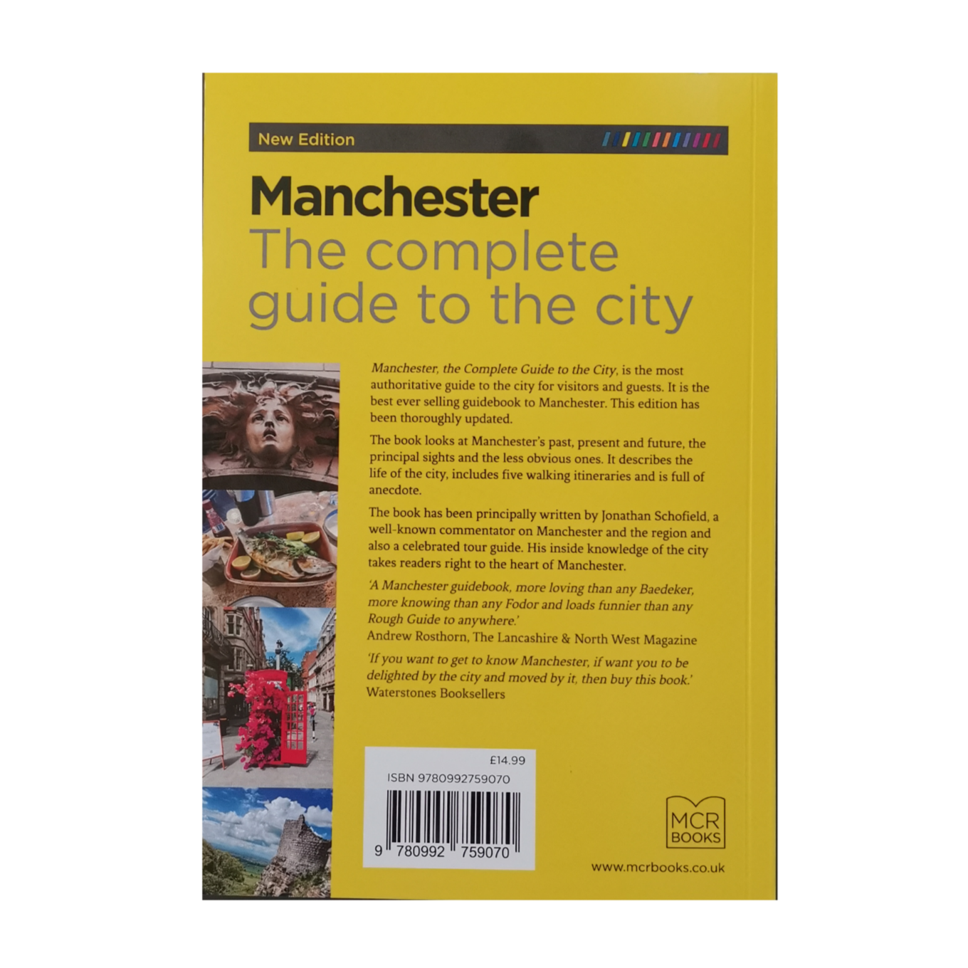 Rear cover of Manchester: The complete guide to the city  by Jonathan Schofield