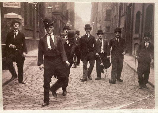 'Competitors for a Charlie Chaplin Look-A-Like' postcard