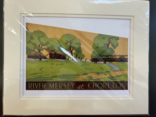 Chorlton Mounted Art Deco Style Print