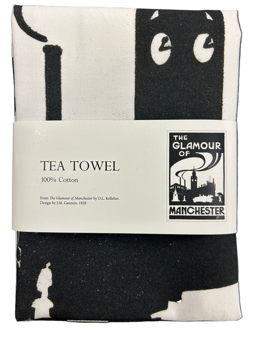 Glamour of Manchester Tea Towel