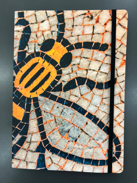A5 Bee Mosaic Elasticated Notebook