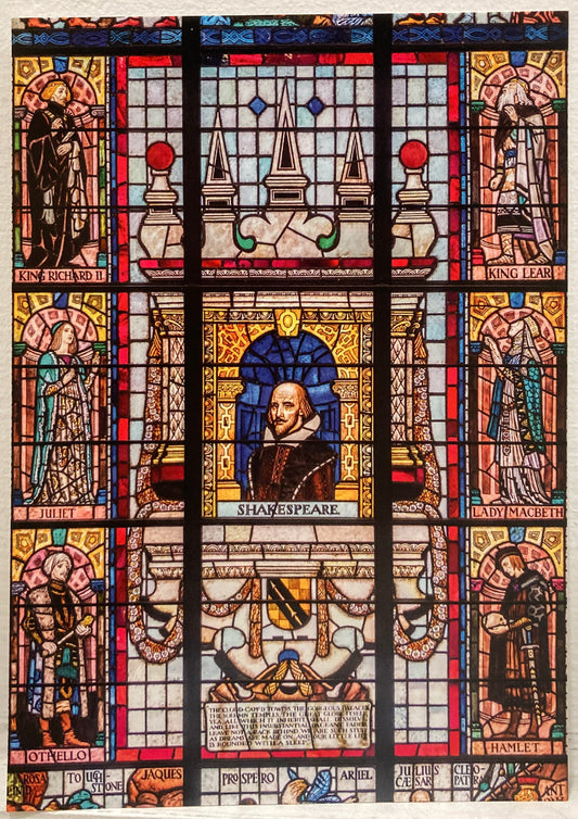 'Shakespeare Window' postcard