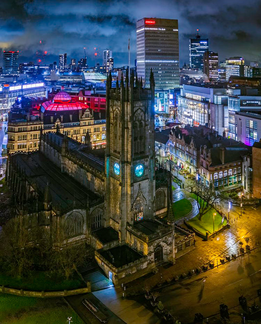 Manchester Cathedral - Andy Mallins postcard