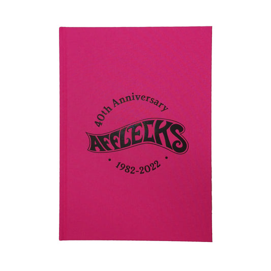 Pink hardback book 40th Anniversary Afflecks
