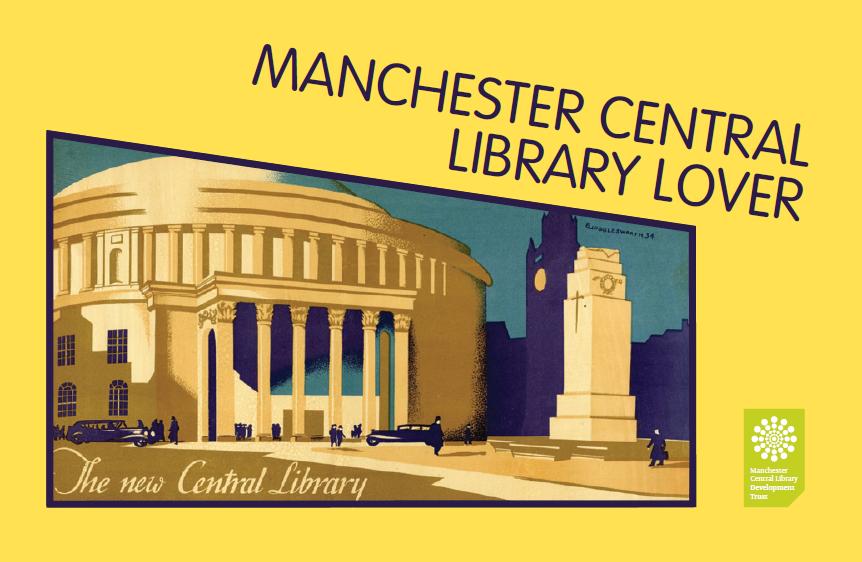 Library Lovers poster featuring Central Library image from 1934 transport poster.